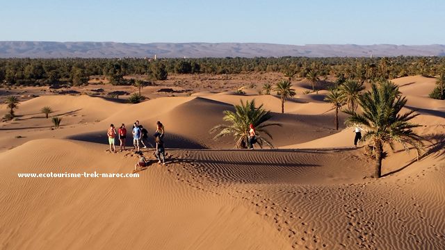 Trekking désert Maroc dans la vallée de Draa