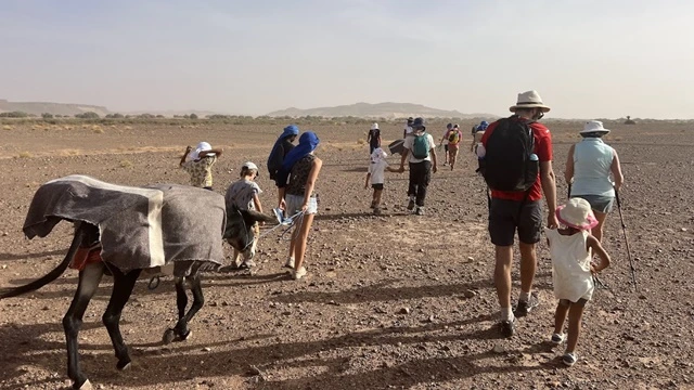 trek enfant désert